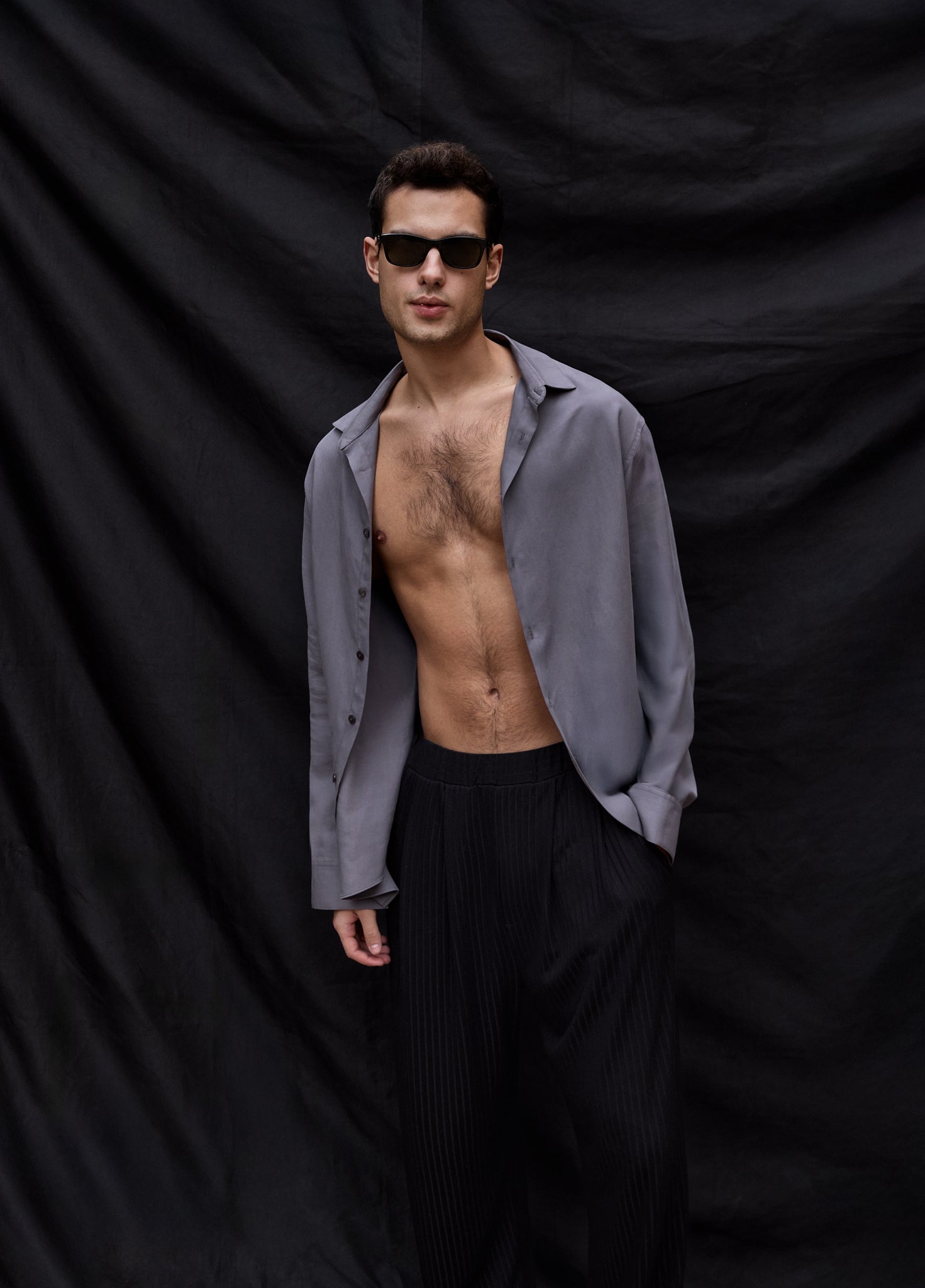 Lavender Grey Dress Shirt