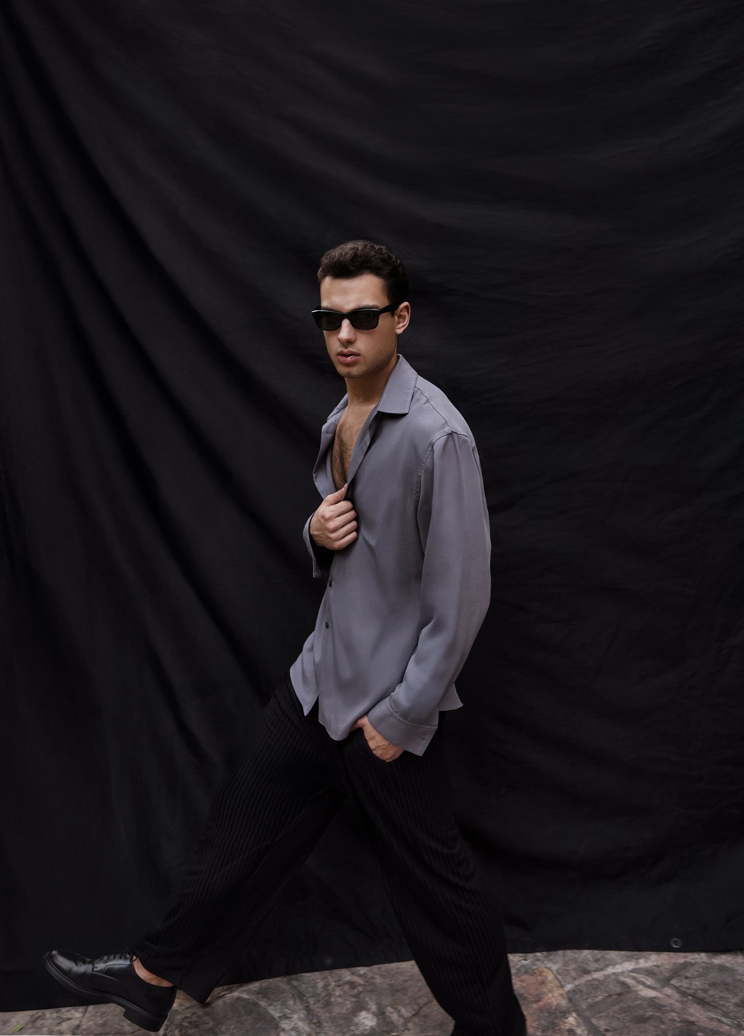 Lavender Grey Dress Shirt