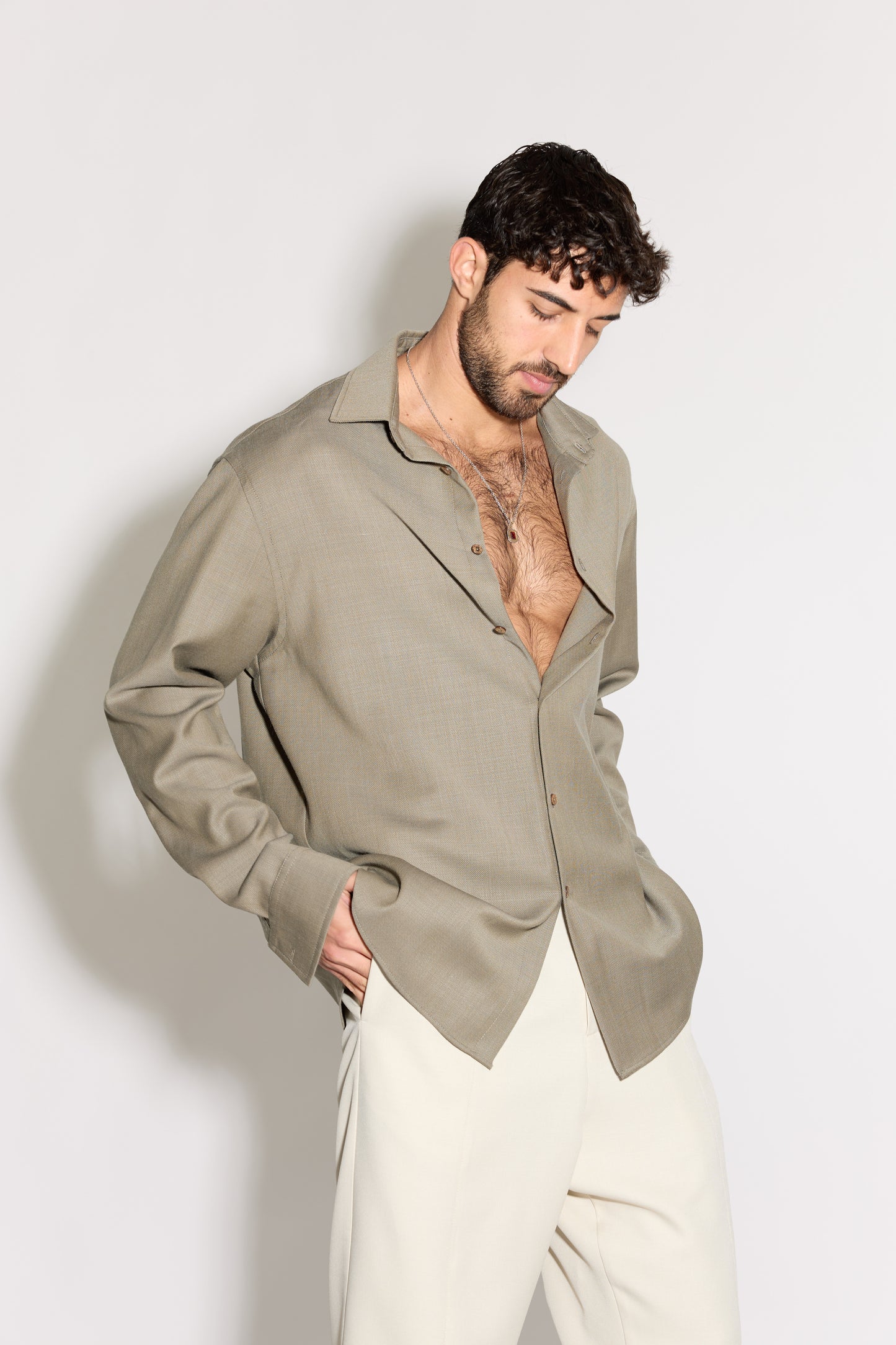 Moss Green Dress Shirt